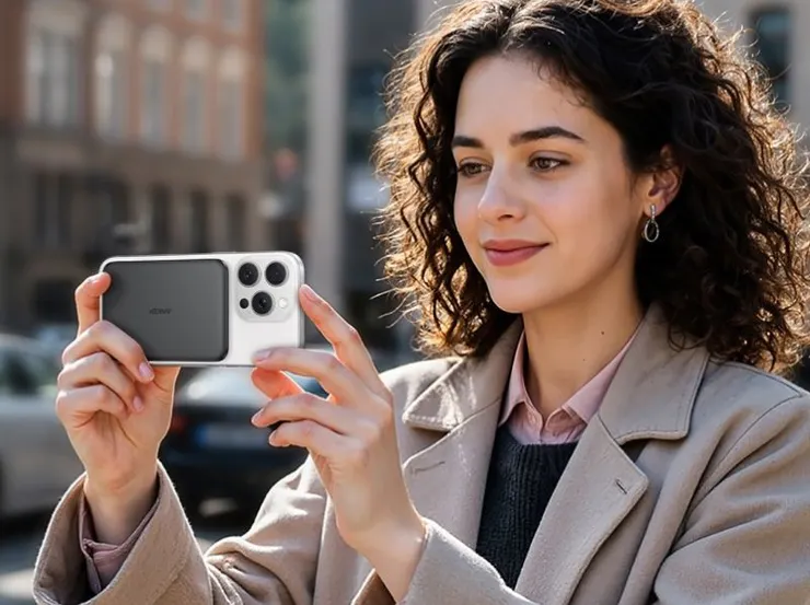 ▲ANKER A1665極致輕薄特性兼具15W磁吸高效充電,成為輕裝旅遊、演唱會追星必備配件。