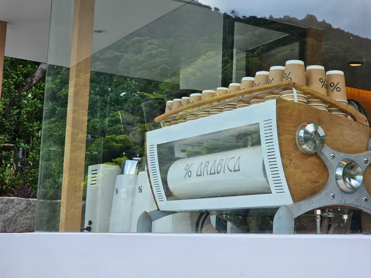 很多遊客都會來的 % Arabica 