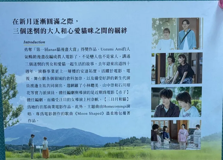  影片簡介，照片翻拍於慈善首映場A4海報。