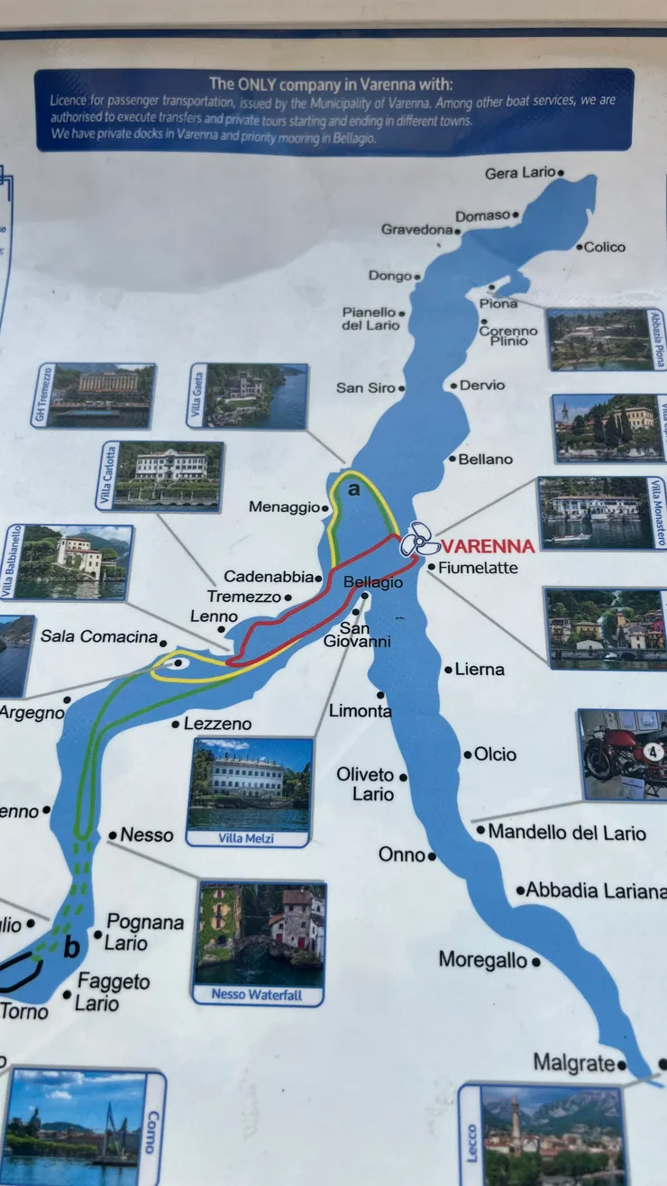 Lake tour map