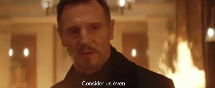 "Consider us even."圖片出處：電影《蝙蝠俠：開戰時刻》