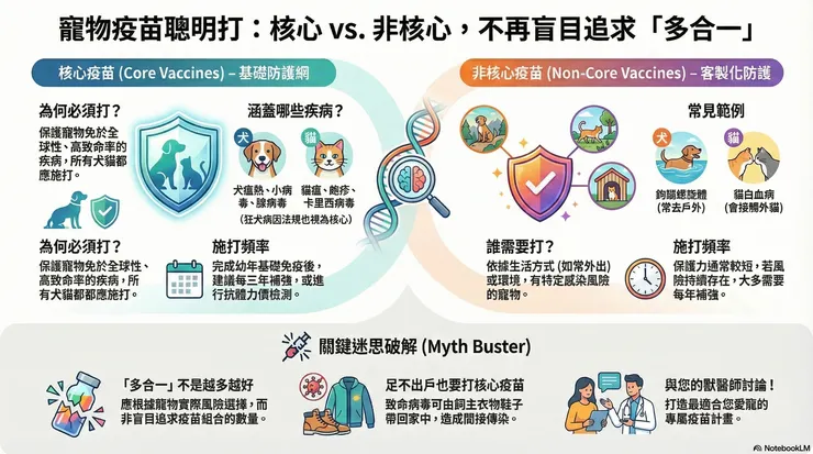 犬貓疫苗施打的正確態度