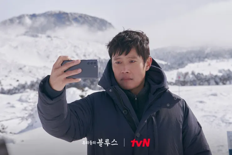 李東昔懊悔自拍說要在春暖花開時， 帶媽媽再一起來爬漢拏山。