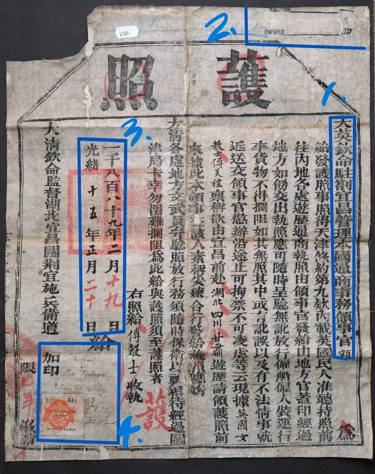 Miss Fosbery's Passport (Photo Credit： https://www.davidleffman.com/miss-fosberys-passport/)