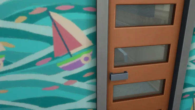 不是用來住的房間我也喜歡用有點透明的門。