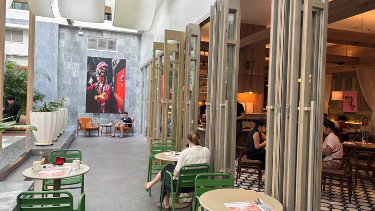 Asai Hotel Chinatown有設計感的中庭