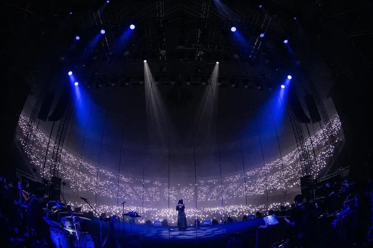 6/23 六等星の夜手機燈海。圖片來源:FB Amuse Taiwan 雅慕斯娛樂