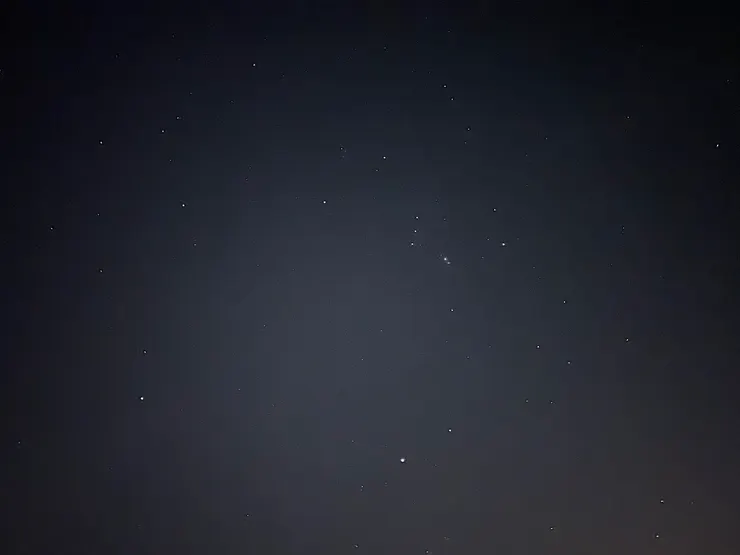 成功用手機拍下星空