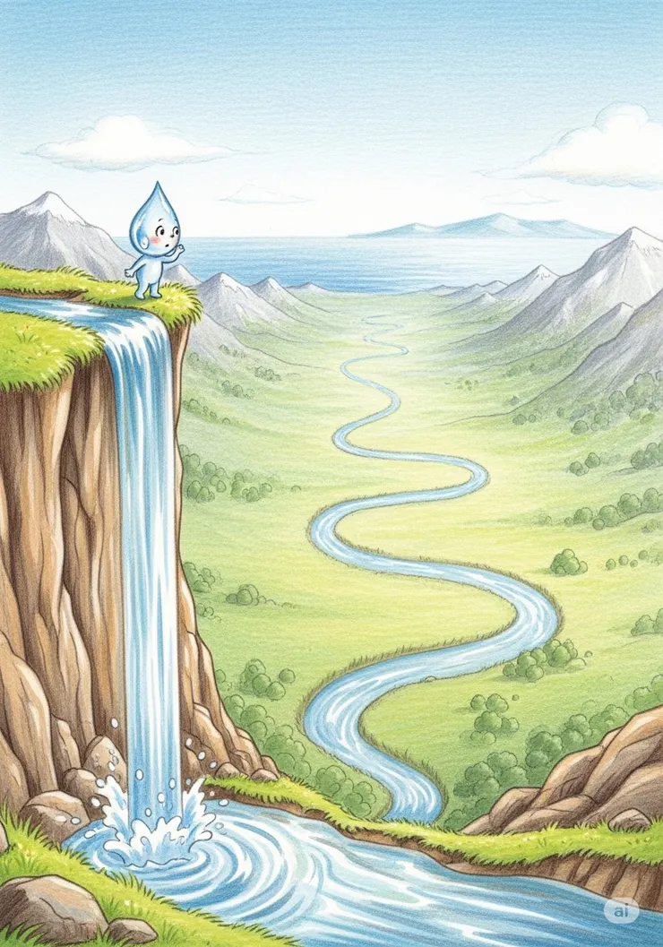 封面：小水滴的旅程