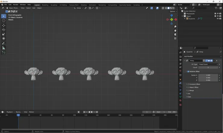 套用第一層陣列