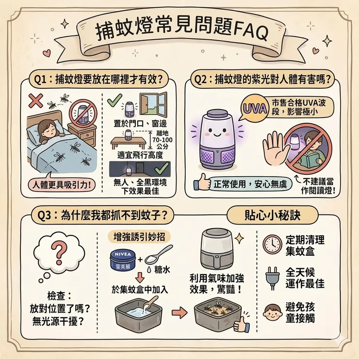 捕蚊燈常見問題FAQ
