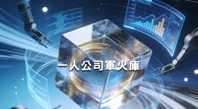借助AI整合的力量，一個人輕鬆扛下全公司的活，AI就是一人公司的軍火庫