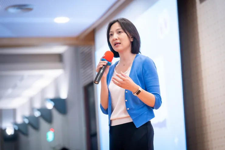 新北青年局長邱兆梅現身活動現場，期透透過活動激發青年，旨在種下關懷社會的種子，推動社會進步能力