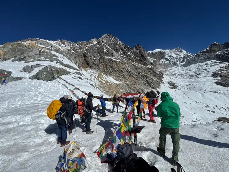 來自世界各地的登山客