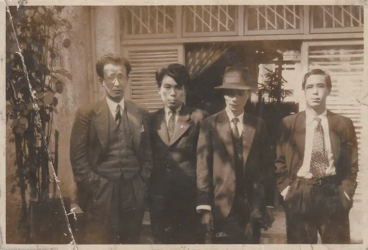 左三楊逵，攝於1937年，典藏者：楊翠