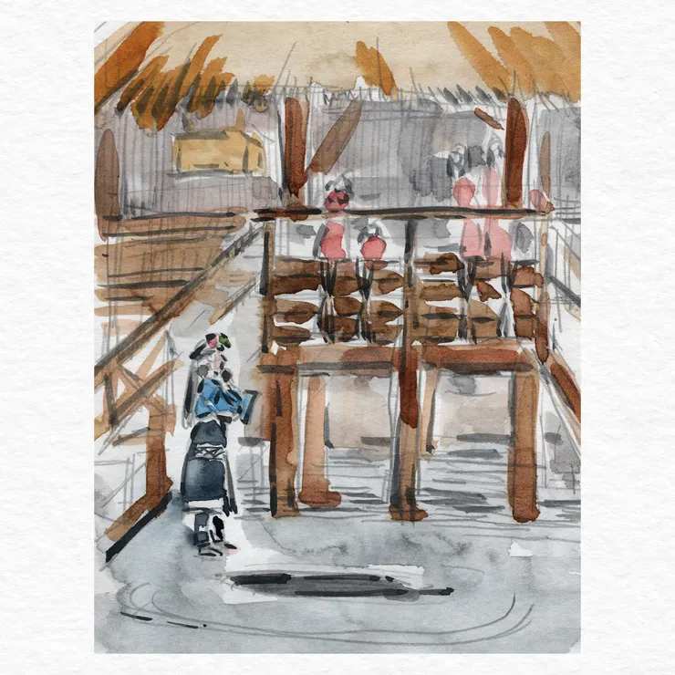 祭儀開始前，由族人向觀者簡說祭儀流程。