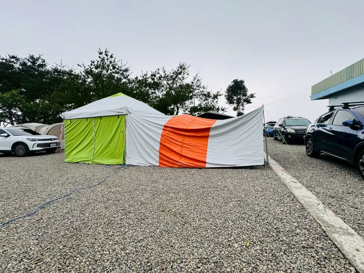 客廳帳加延伸天幕