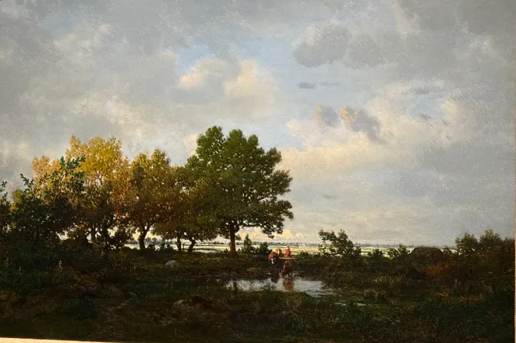 典型巴比松畫派,泰奧多爾的「池塘」