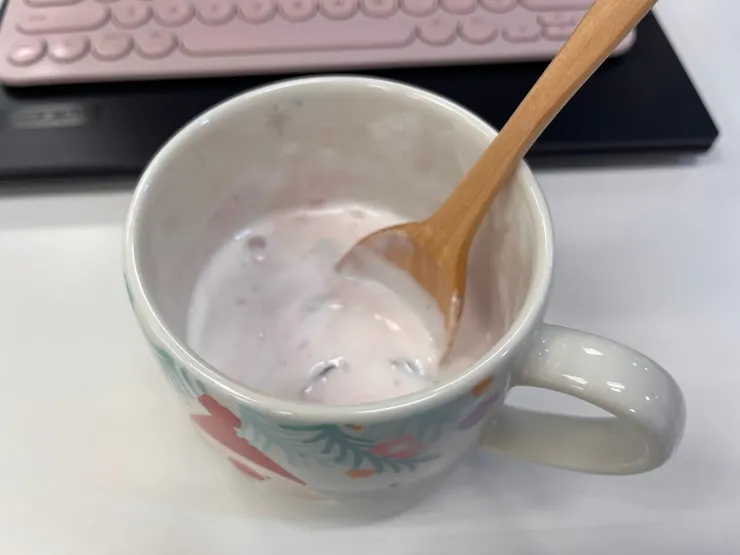 加了藍莓的優格。