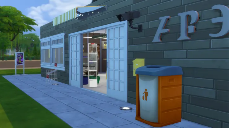 我很怕門口會很暗，容易絆倒，所以安裝了地燈，也容易吸引客人。