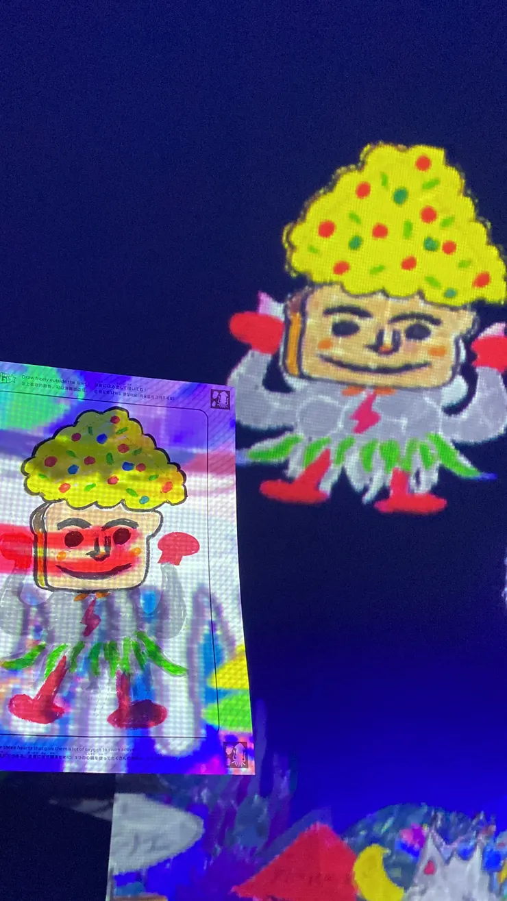 我畫的笨丸超人!