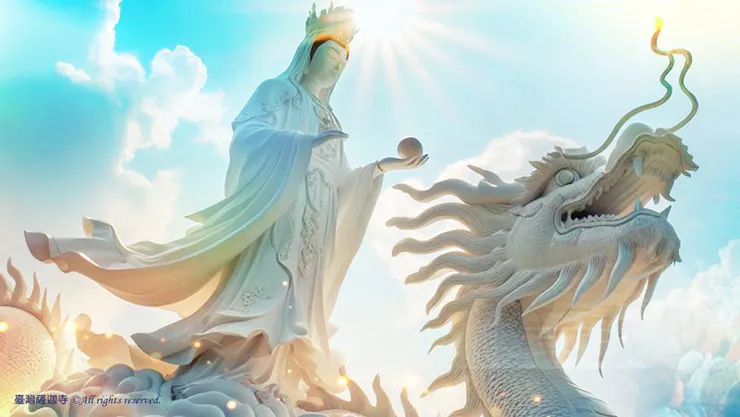 具有廣大的神威力「龍王」，為佛教天龍八部護法之一，群龍之首亦稱龍神，具有廣大的威神力。