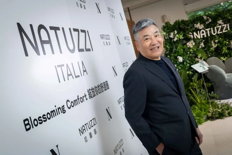 ▲NATUZZI 顏貽騰總經理表示，家具不僅是功能性產品、更是美學態度的延伸。(照片提供 NATUZZI拉圖誌)