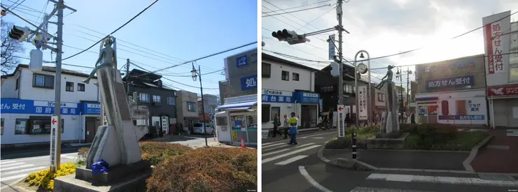 左為2024年,右為2025年。光是入口處就有交通指揮,風情就很不同。