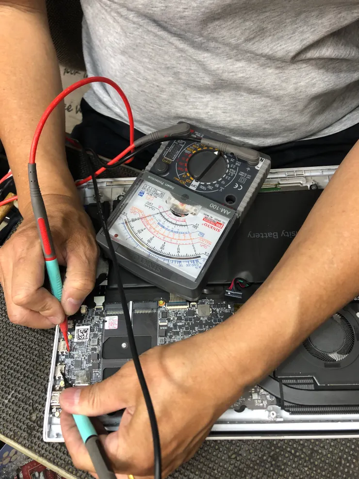 開始測量供電區通電狀況。