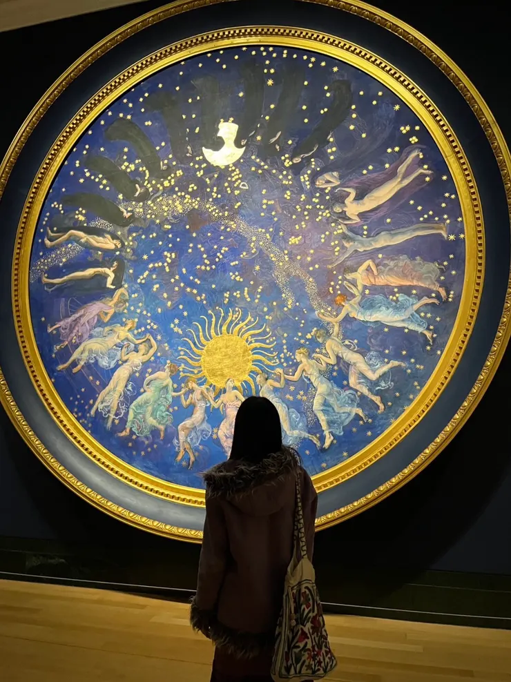 Edwin Austin Abbey 的《時辰》（The Hours）習作，展於倫敦 National Gallery