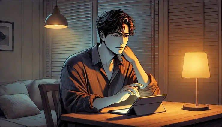 他沒說出口的問題， 就這樣靜靜打在了螢幕上。