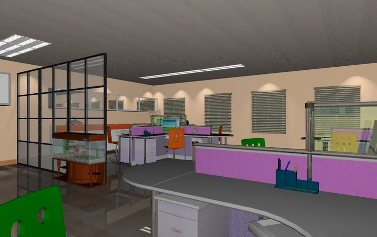 裏面便是辦公的地方。有沒有似曾相識的感覺？