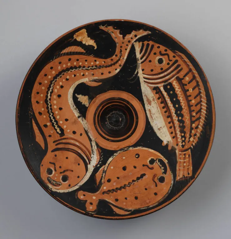 眉毛畫師的魚盤，來自Michael C. Carlos Museum
