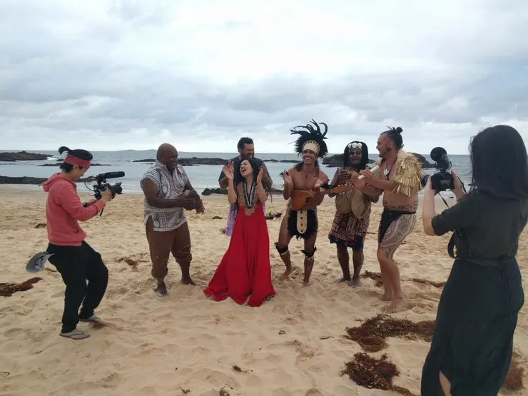 阿洛與南島音樂家合作專輯錄音