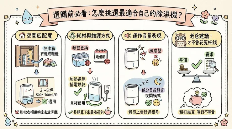 選購前必看:怎麼挑選最適合自己的除濕機?