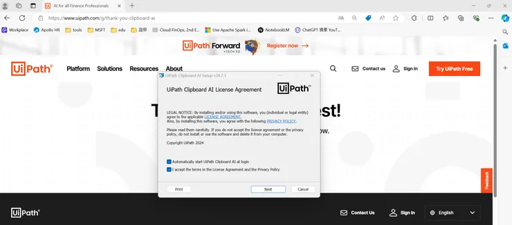 勾選按下 Next 和 Install