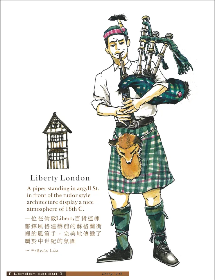 既然晚餐要吃一家上流社交餐廳,下午就先去逛逛位在附近的精品百貨 Liberty,看看能不能感染一些上流氣質囉