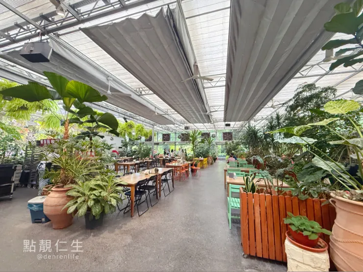 彰化田尾菁芳園|餐廳座位很大綠意環繞