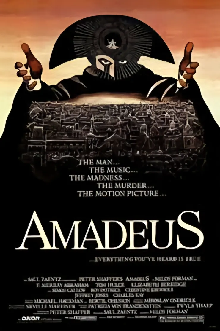 《莫札特傳》（Amadeus, 1984）電影海報