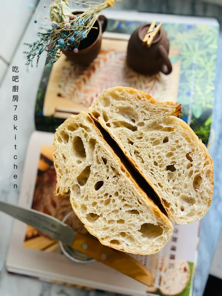 1207 出爐20%裸麥野酵麵包