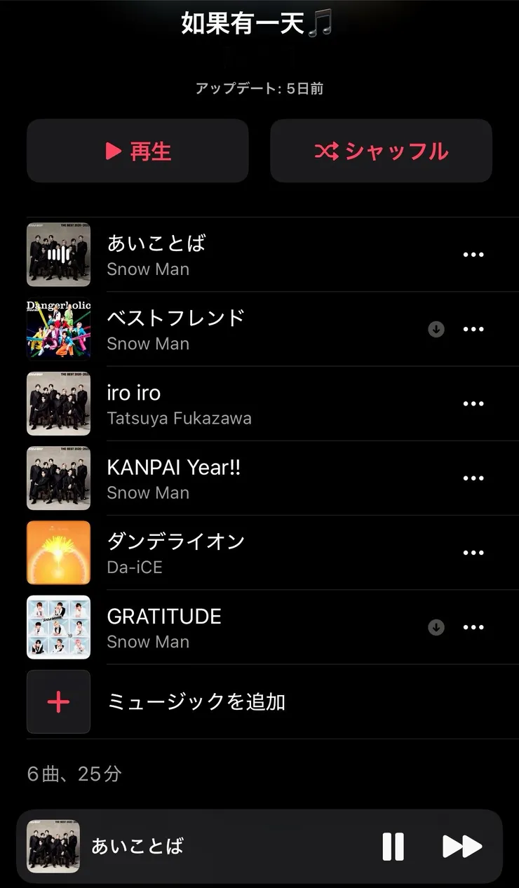 如果有一天…歌單