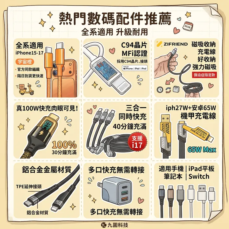 【iPhone充電線推薦】拒買拋棄式破皮線！Dcard/PTT熱議評比：學生族/小資族，尼龍編織/CW極上