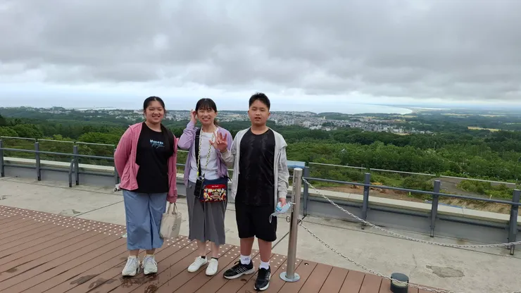 流冰館的頂樓展望台，視野很好呀。