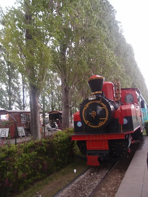 在公園裡的觀光小火車