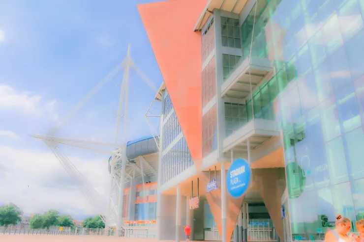 卡地夫的千禧球場一景