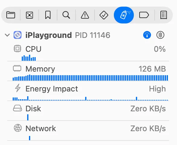 Xcode Debug Navigator