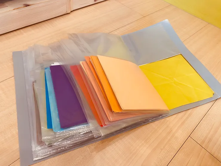 色紙用檔案夾收納