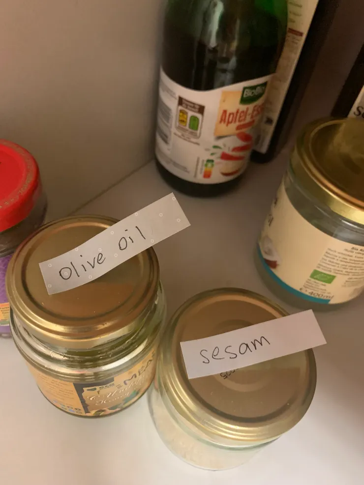 室友留下的食材及暖心備註