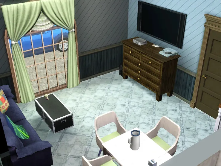 飯廳跟客廳雖算是自成一角，但還是緊緊地融合在同一個空間裏。