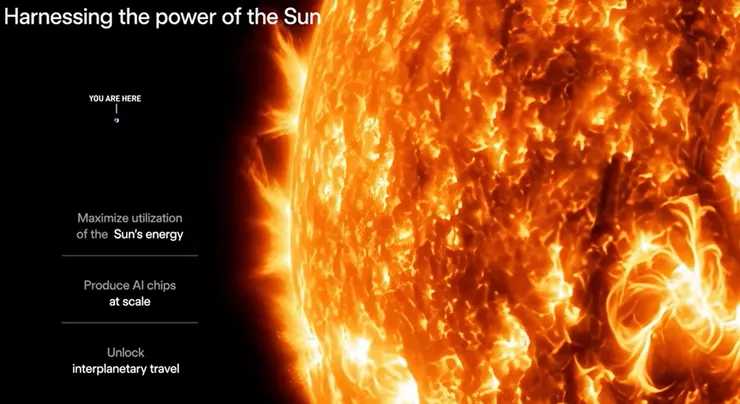 在巨大的太陽旁邊 地球就像一粒沙